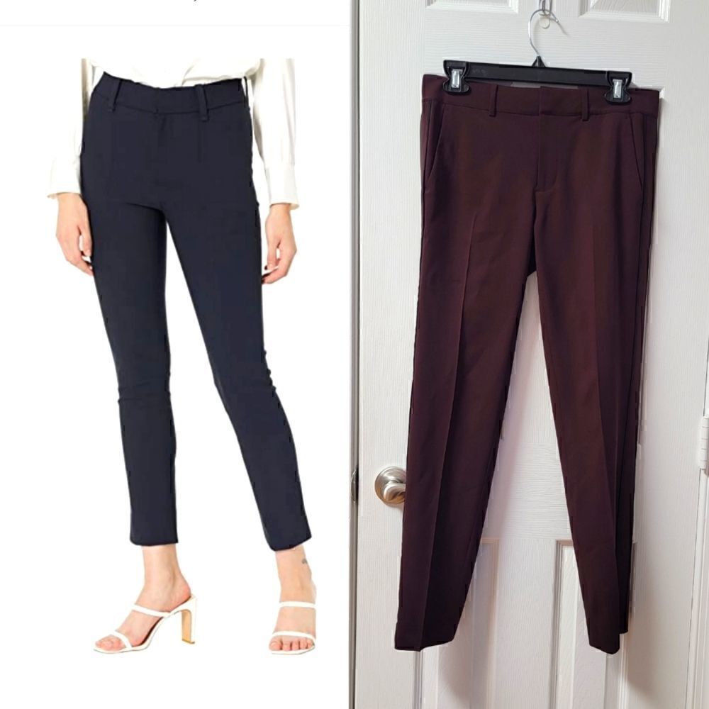 Vince High-w Wool Blend Pants 4